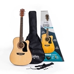 Washburn Spruce Top Acoustic Guitar Pack With Case, Natural