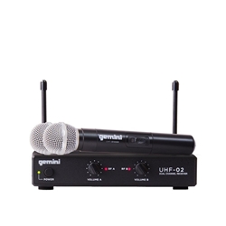 Gemini
Dual Channel Wireless handheld Microphone System, S12 517.6+521.5