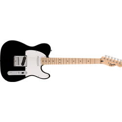 Squier Sonic® Telecaster®, Maple Fingerboard, White Pickguard, Black