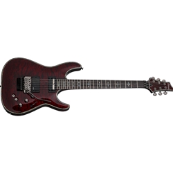 Schecter Hellraiser C-1 with Floyd Rose and Sustainiac 6 String Electric Guitar - Black Cherry