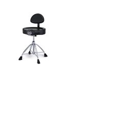 Mapex T875 Saddle Top Drum Throne with Back Rest and Double-Braced Quad Legs