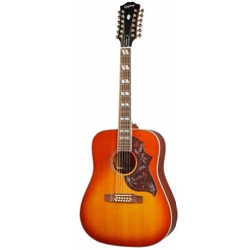 Epiphone Inspired by Gibson Masterbilt Hummingbird 12 String - Aged Cherry Sunburst acoustic guitar